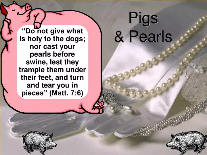 pigs pearls
