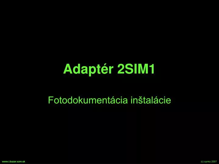adapt r 2sim1