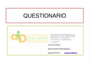 questionario
