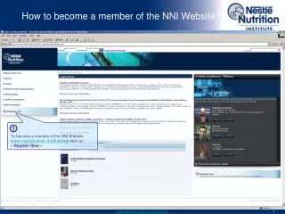 How to become a member of the NNI Website?