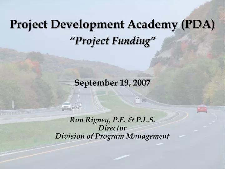 project development academy pda project funding