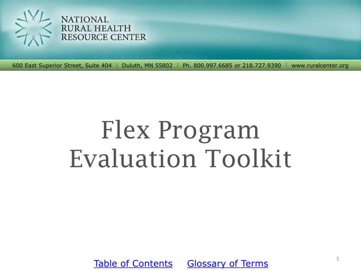 flex program evaluation toolkit