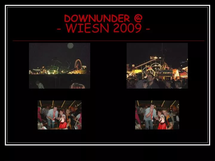 downunder @ wiesn 2009