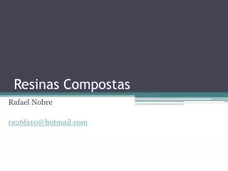resinas compostas