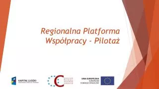 regionalna platforma wsp pracy pilota