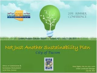 Not Just Another Sustainability Plan