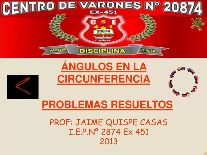 prof jaime quispe casas i e p n 2874 ex 451 2013