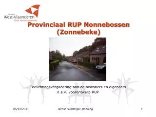 Provinciaal RUP Nonnebossen (Zonnebeke)