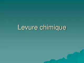 levure chimique