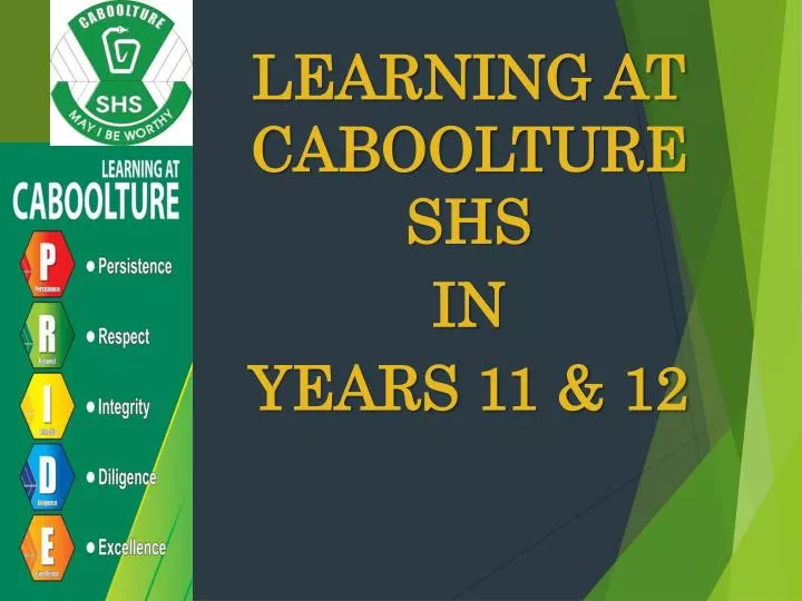 learning at caboolture shs in years 11 12