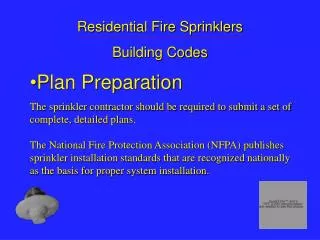 Residential Fire Sprinklers Building Codes