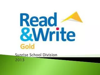 Sunrise School Division 2013