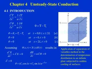 Chapter 4 Unsteady-State Conduction