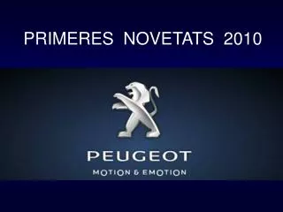 primeres novetats 2010