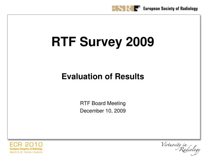 rtf survey 2009