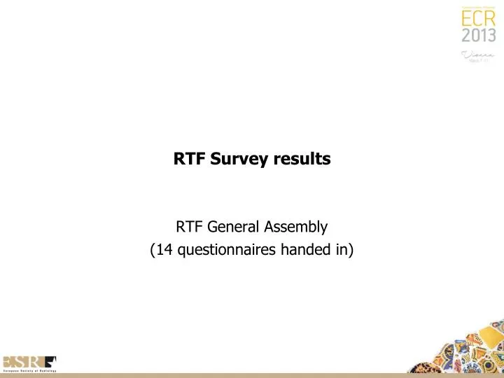 rtf survey results