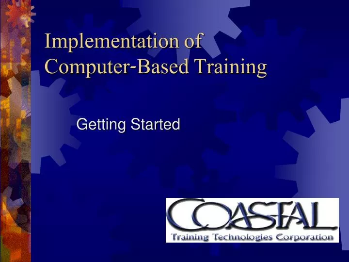 implementation of computer based training