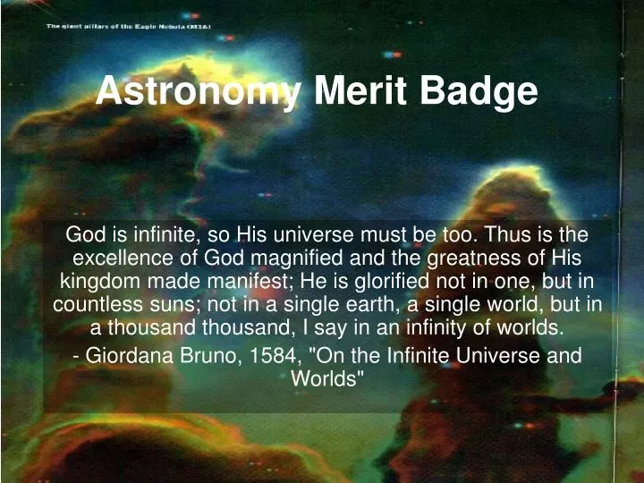 astronomy merit badge