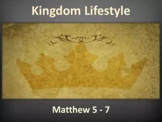 Matthew 5 - 7