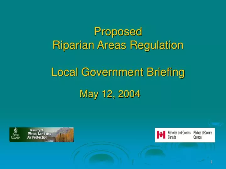 proposed riparian areas regulation local government briefing