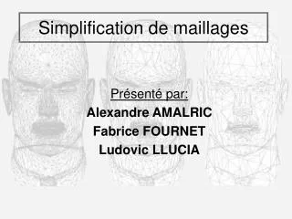 simplification de maillages