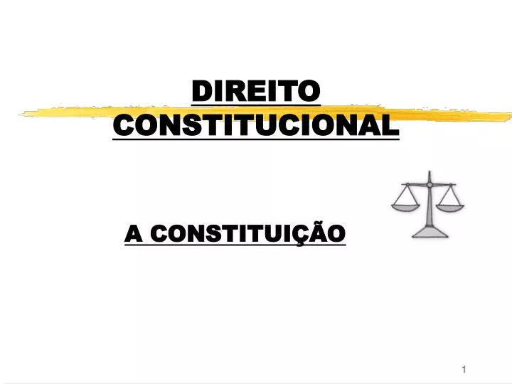 direito constitucional