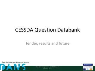 CESSDA Question Databank