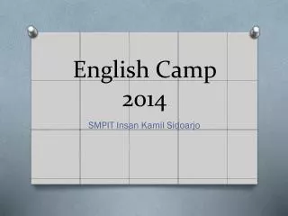 English Camp 2014