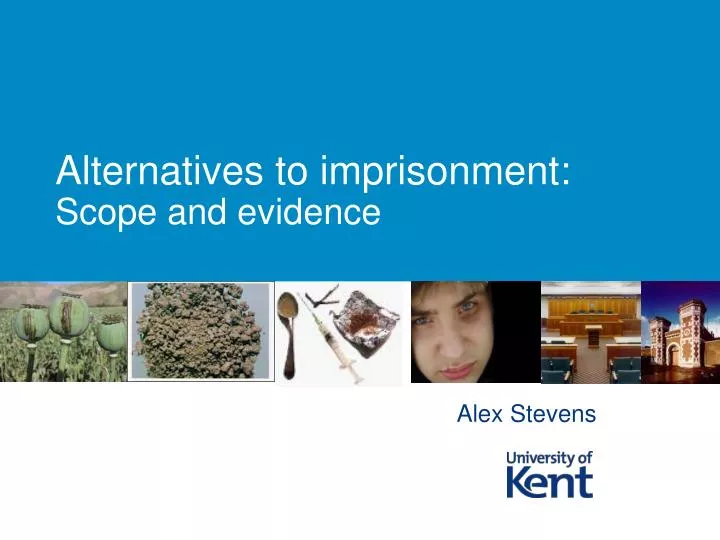 alternatives to imprisonment scope and evidence