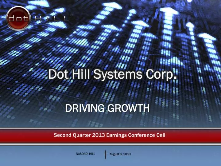 second quarter 2013 earnings conference call