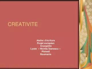 creativite