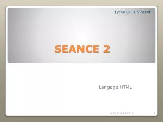 seance 2