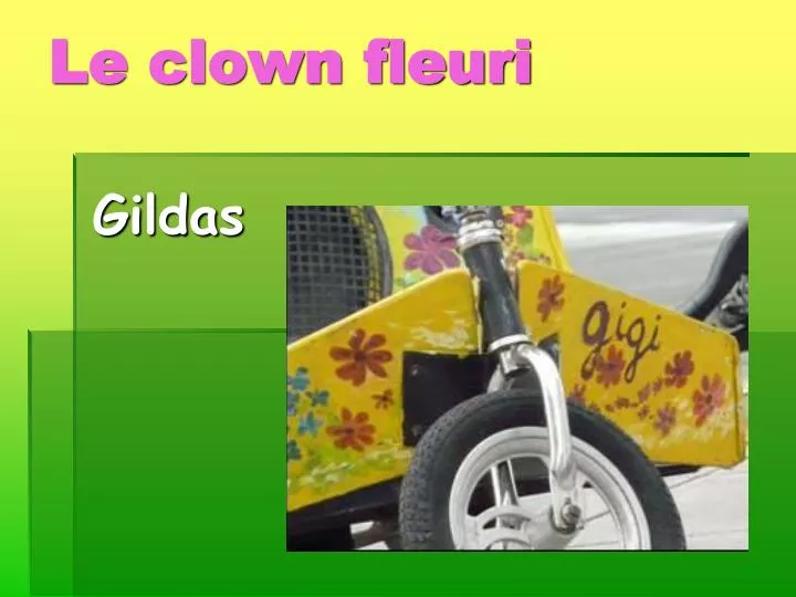 le clown fleuri