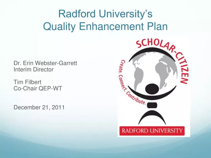 radford university s quality enhancement plan
