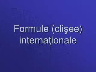formule cli ee interna ionale