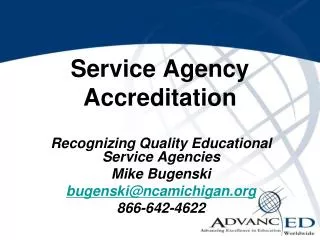 Service Agency Accreditation