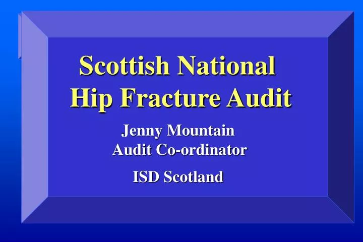 scottish national hip fracture audit