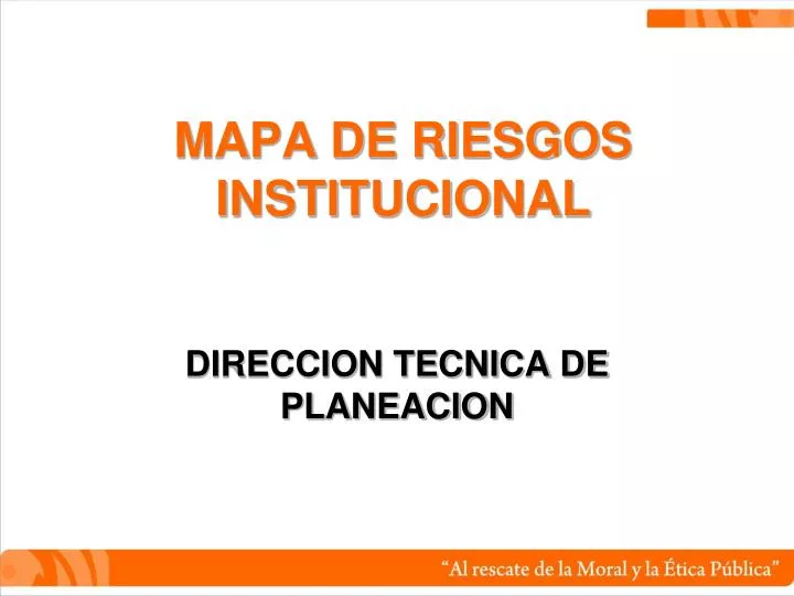 mapa de riesgos institucional