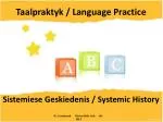 Taalpraktyk / Language Practice - slide 1