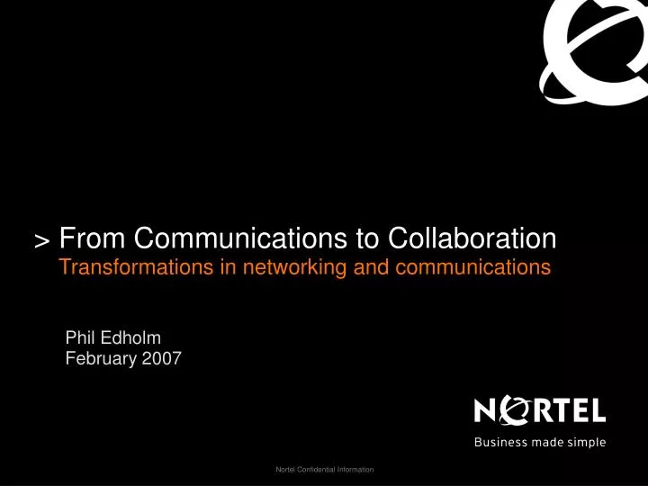 from communications to collaboration transformations in networking and communications