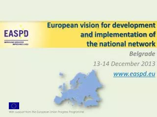 European vision for development and implementation of the national network