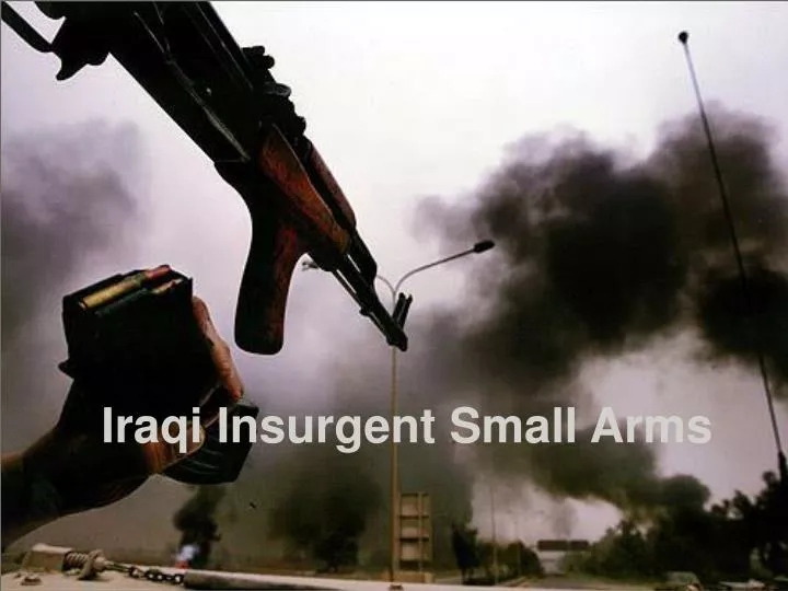 iraqi insurgent small arms