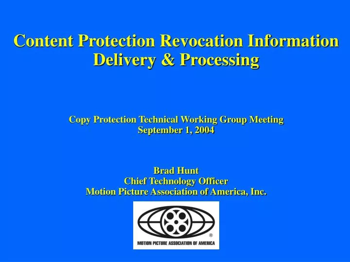 content protection revocation information delivery processing