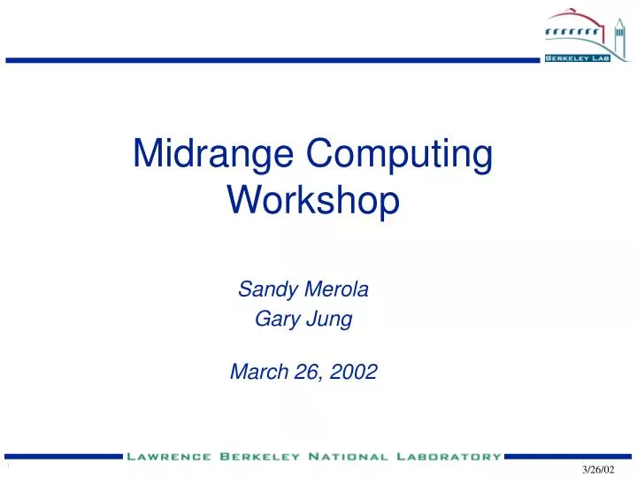 midrange computing workshop