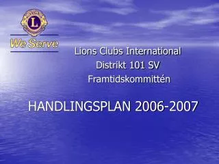 handlingsplan 2006 2007