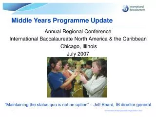 Annual Regional Conference International Baccalaureate North America &amp; the Caribbean