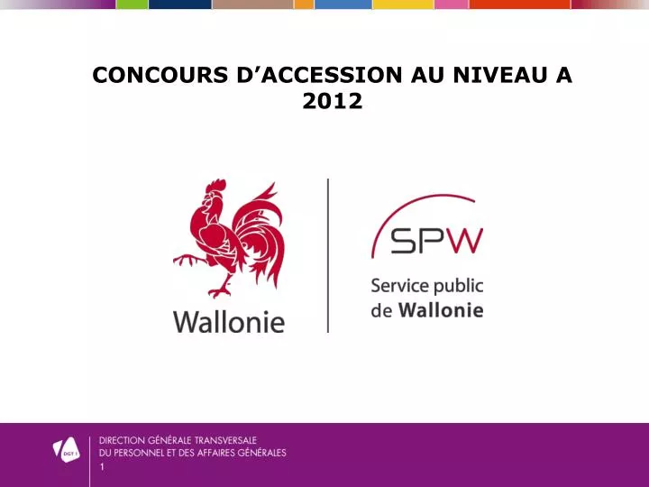 concours d accession au niveau a 2012