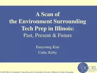 A Scan of the Environment Surrounding Tech Prep in Illinois: Past, Present &amp; Future