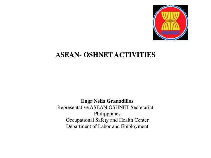 asean oshnet activities