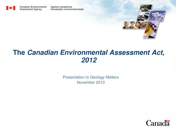 t he canadian environmental assessment act 2012